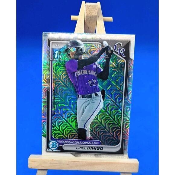 2024 Bowman - Endy Rodriguez #68 Chrome Mojo Refractor (RC) - Picture 2 of 7